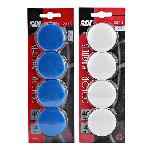 Vỉ 4 viên nam châm 40mm sdi magnetic button 3218