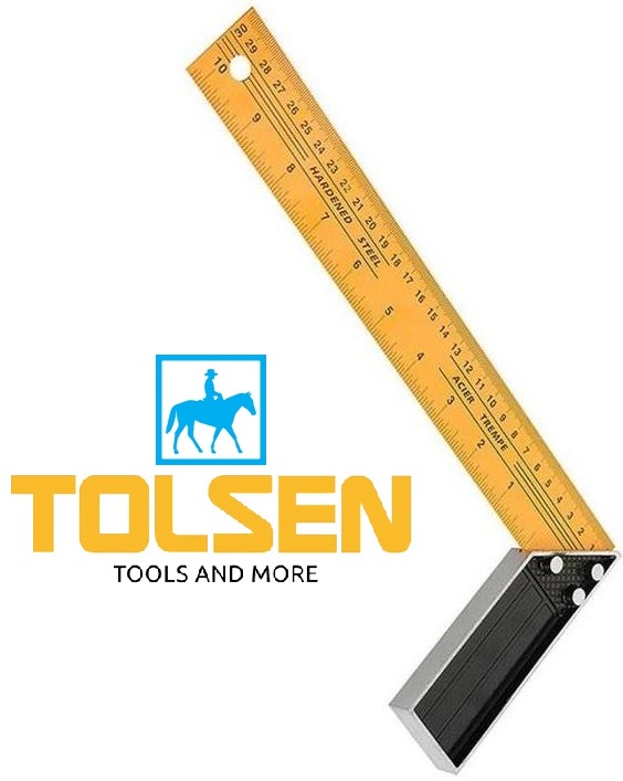 Thước ke thước đo góc vuông 300mm 12inch Tolsen 35081