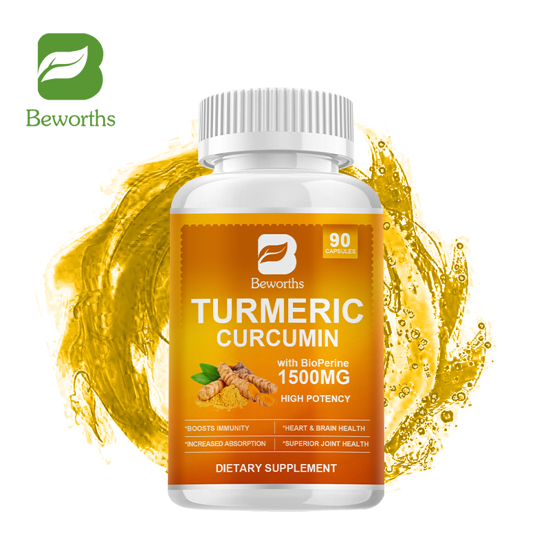  Viên nang nghệ BEWORTHS Curcumin 1500MG Extra Strength - Chống oxy hóa Hỗ trợ tiêu hóa và khớp 