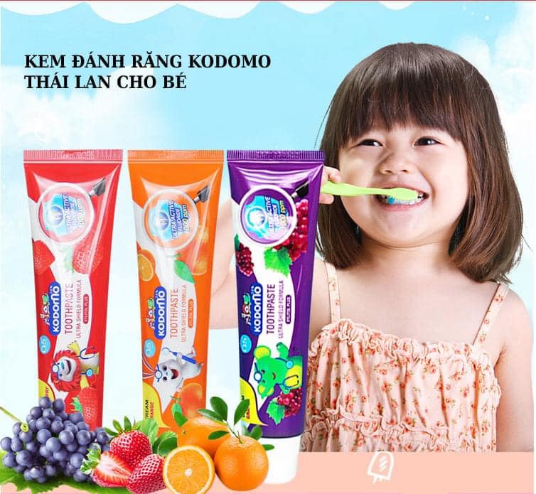 Kem đánh răng thái lan-kodomo- cho bé