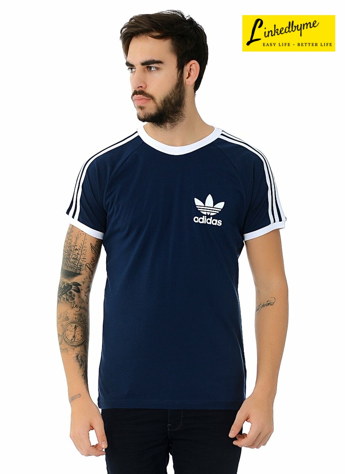Áo thun thể thao nam adidas originals california màu xanh