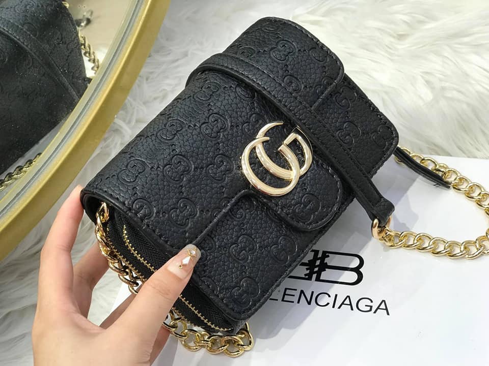 Túi thời trang nữ hai ngăn in chữ siêu hot 3m125