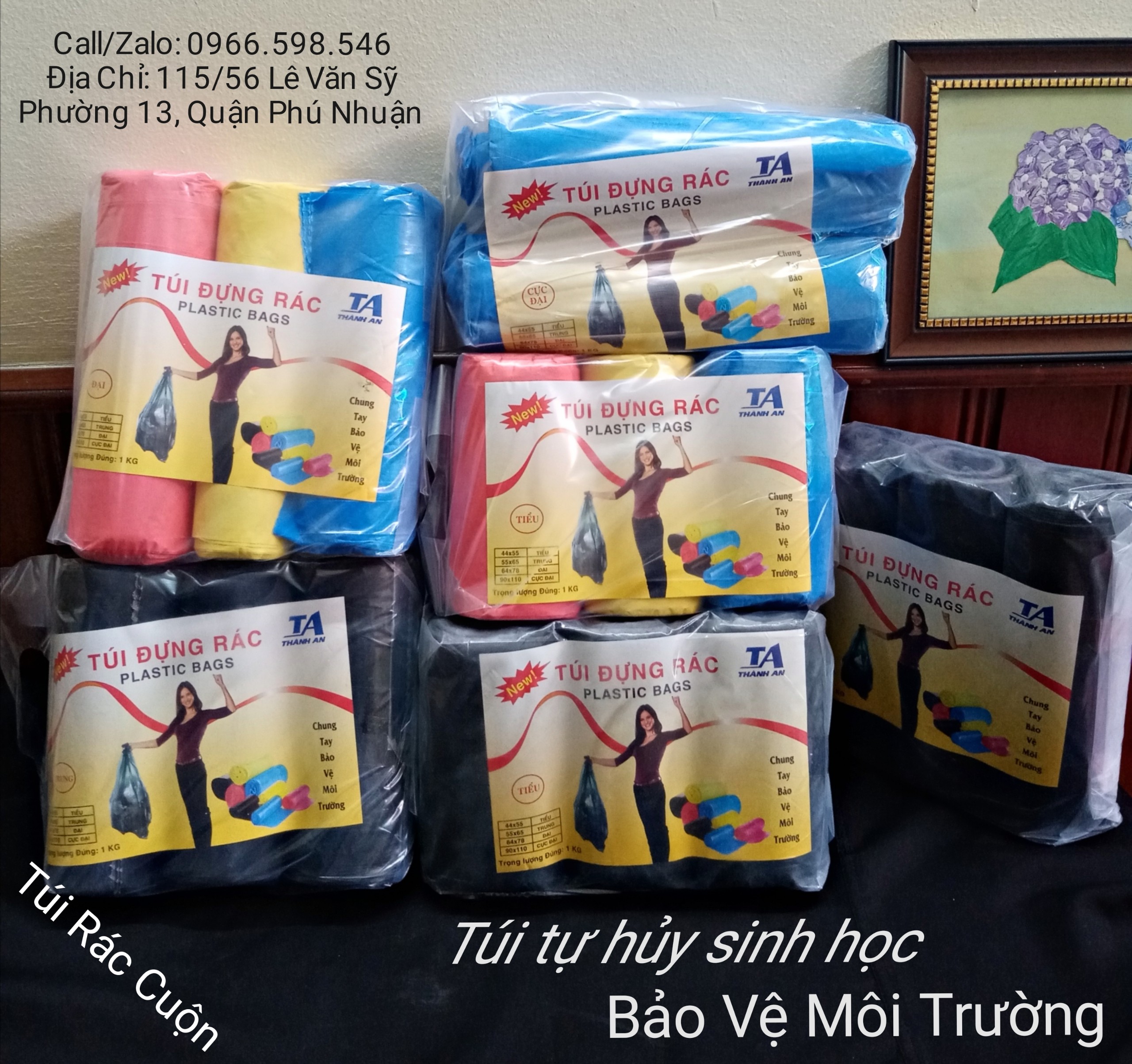 Túi rác cuộn / túi rác không quai