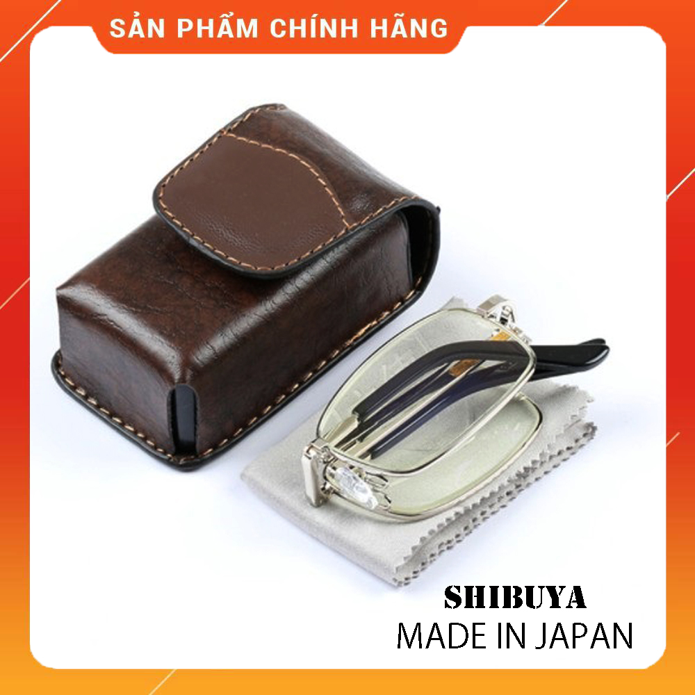 Kính lão thị viễn thị mắt thủy tinh sẵn độ +1.00 đến +4.00 cực sáng và rõ có bao da đeo hông như hình cực sang hàng Nhật bản gọng titan cao cấp chống rỉ