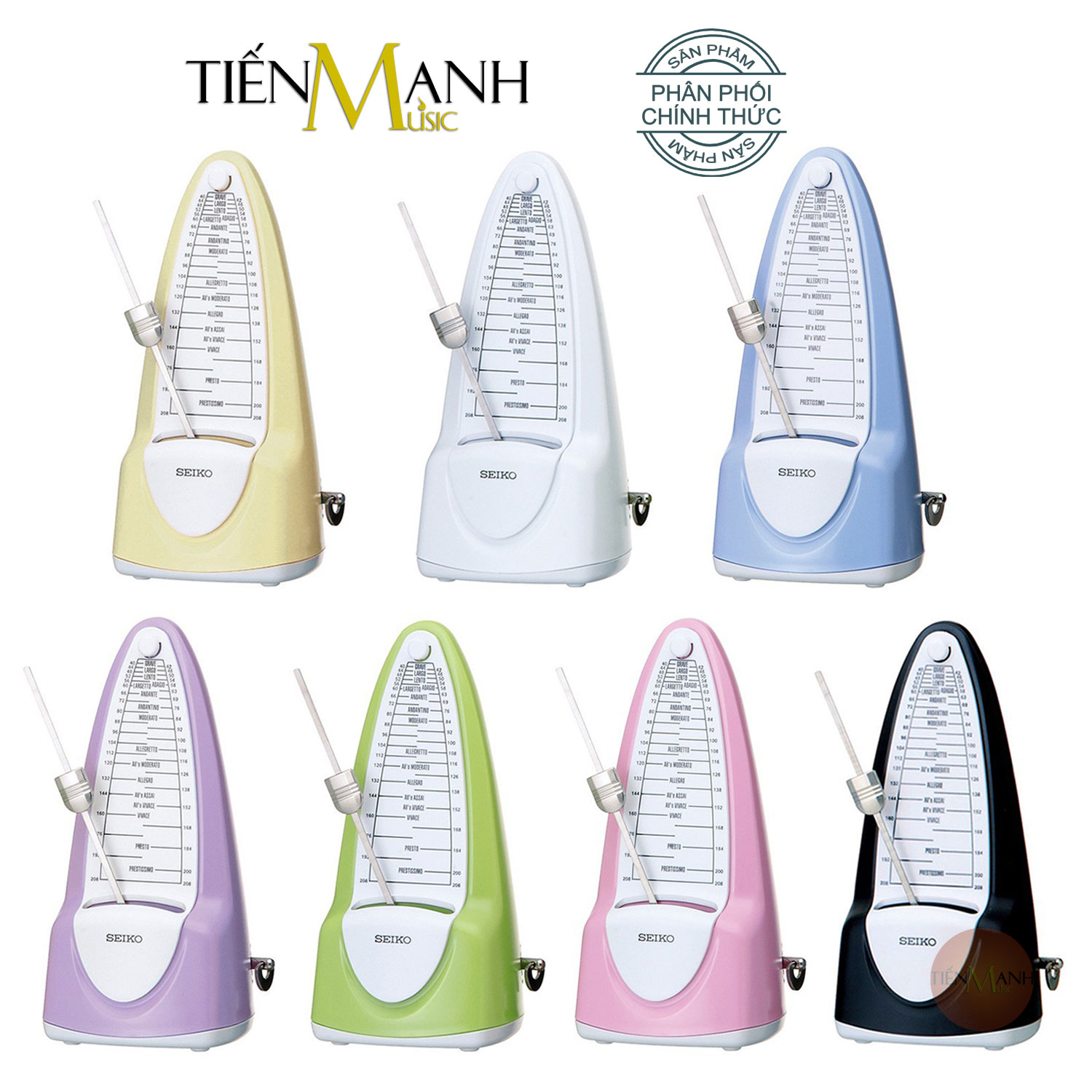 Máy đập nhịp cơ seiko spm320 - metronome dùng cho học nhạc cụ, piano, organ, guitar, violin, sáo, kèn spm 320 đếm, gõ, đánh nhịp