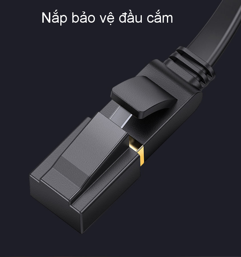 Cáp mạng 2 đầu đúc Cat7 UTP Patch Cords dạng dẹt dài từ 0.5-10M UGREEN NW106 Cáp mạng 2 đầu đúc Cat7 UTP Patch Cords dạng dẹt dài từ 0.5-10M UGREEN NW106