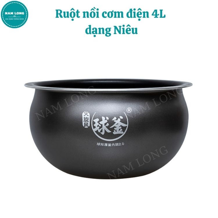 Lòng Nồi Cơm Điện, Ruột Nồi Cơm Điện Dạng Niêu, Chống Dính, Dung Tích 4L, 5L (Không Dùng Cho NỒI CAO TẦN)