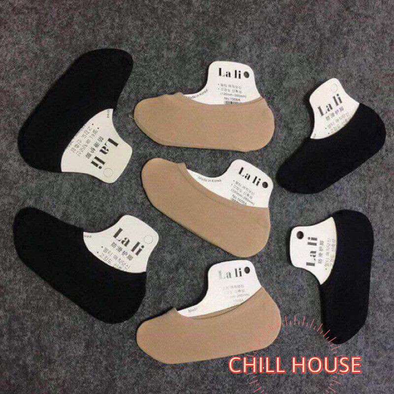 Sét 10 đôi tất hài/tất lười lali đen,da - chillhouse