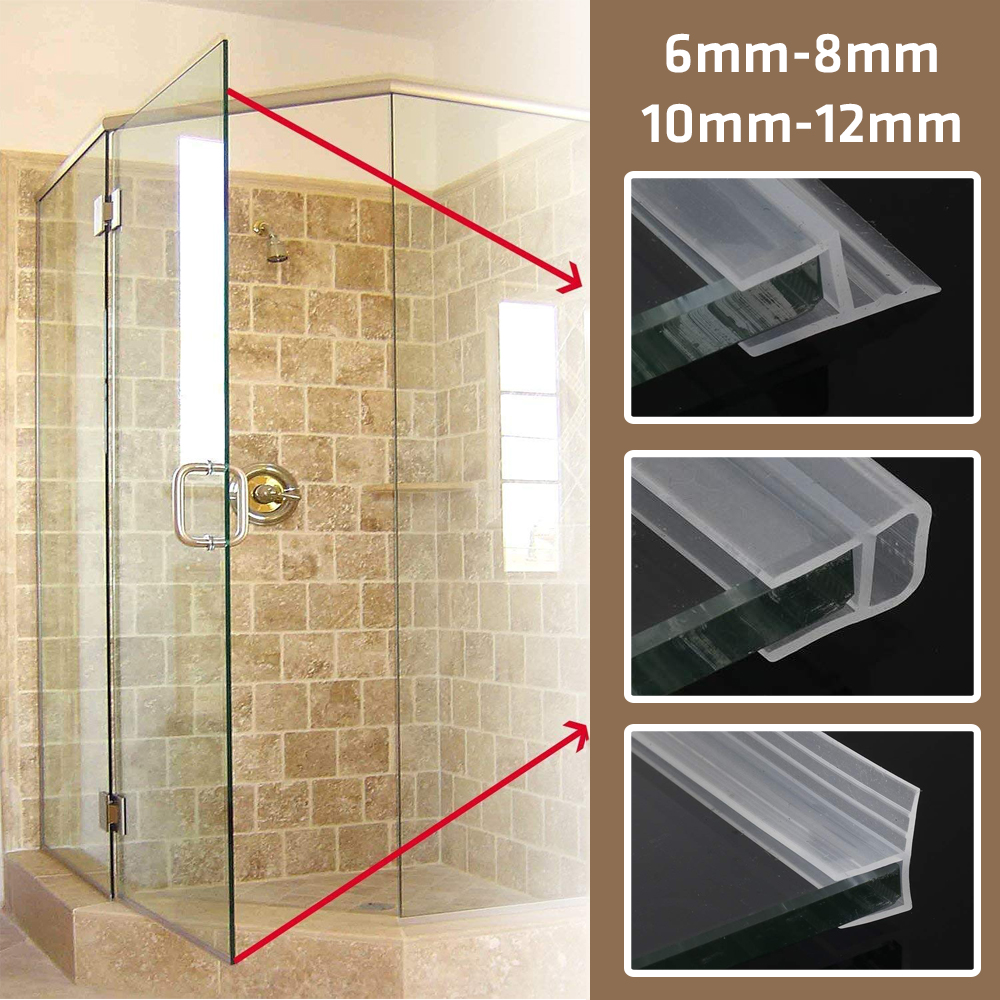 0.5 Mét Ron Gioăng Cao Su Chữ U H F 6mm 8mm 10mm 12mm Silicone Chuyên Dụng Gắn Dán Cửa Kính Vách Nhà Tắm Chống Nước Legaxi