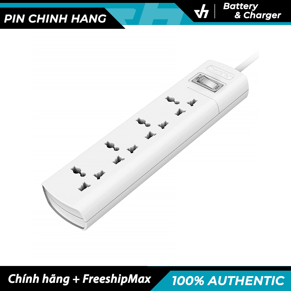 Ổ cắm điện đa năng huntkey szm401 dây 1.5 mét - 4 ổ cắm, nhiều lớp bảo vệ thiết bị