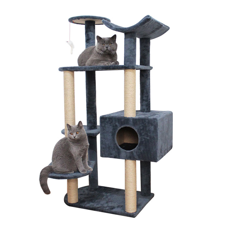 [HOÀN TIỀN 10%]Nhà cây cho mèo Cat tree 1650 60x40x130cm - Trụ cào móng mèo - CutePets