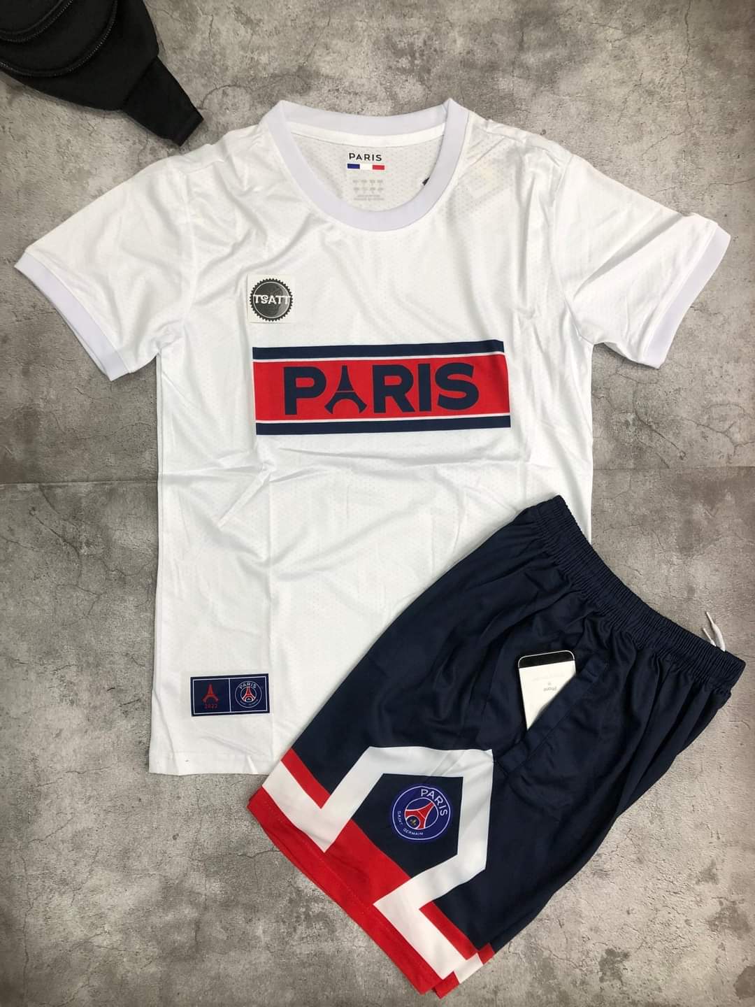 Áo bóng đá câu lạc bộ psg - paris saint-germain- chất polyeste - 2022- vải thái