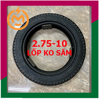 Vỏ xe đạp điện không ruột 2.75-10 - lốp không săm xe điện 2.75-10