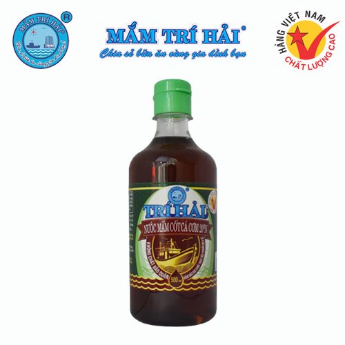 Nước mắm cốt cá cơm 25 độ - 500ml Trí Hải, dùng trong chế biến món ăn làm tăng hương vị, thương hiệu mắm Trí Hải, xuất xứ Việt Nam