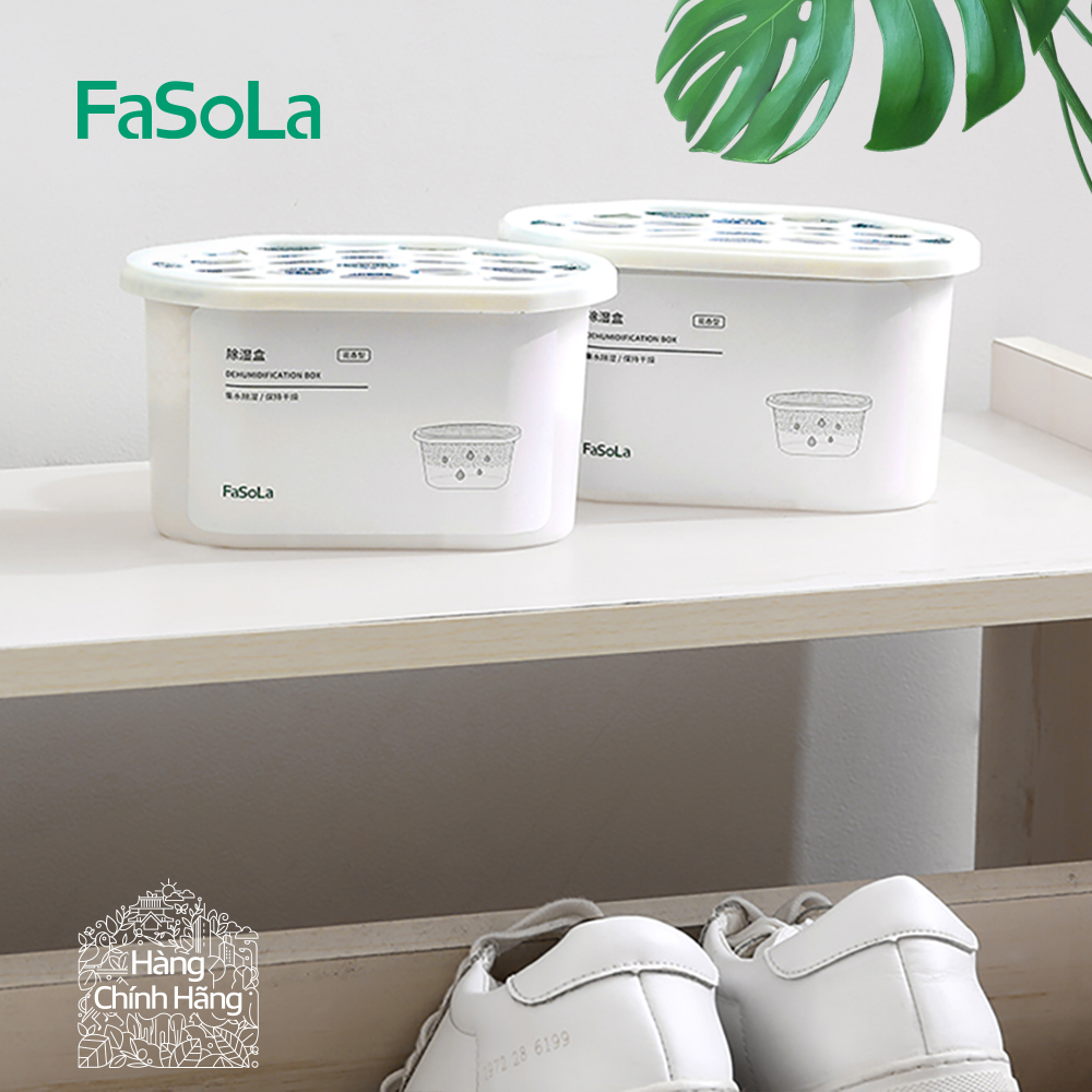 Hộp hút ẩm chống mốc, khử mùi hương hoa (3 hộp) FASOLA FSLJY-118