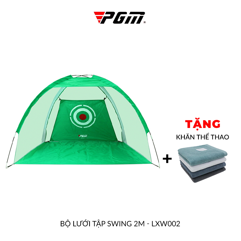 Bộ lưới tập swing 2m lxw002 - pgm golf swing practice net