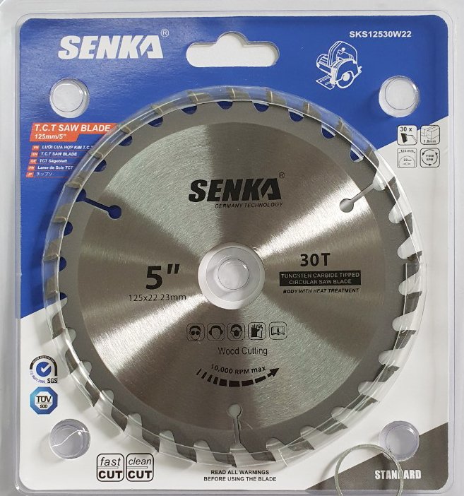 1 Lưỡi cưa hợp kim SENKA CẮT GỖ [CHỌN Ø105,125,150,180MM]