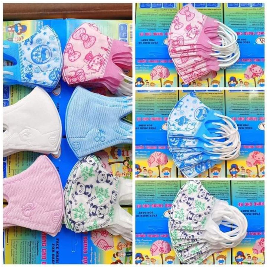 _khẩu trang trẻ em famapro 5d dây thun
