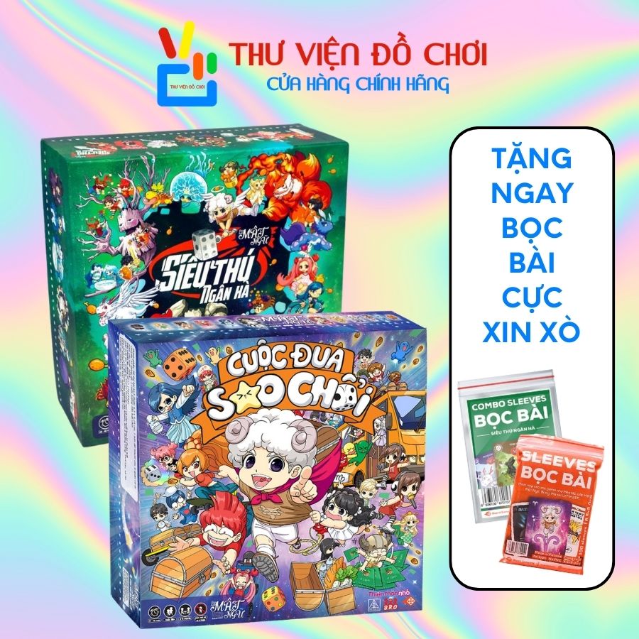 [CHÍNH HÃNG] Combo Cuộc đua sao chổi + Siêu thú ngân hà - Boardgame Lớp học Mật ngữ - Thư Viện Đồ Chơi