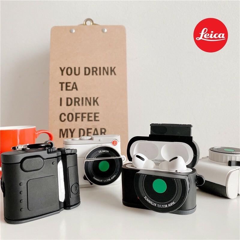 ☘️tặng kèm móc sắt☘️ case bao airp silicon 1 2 pro 3 máy ảnh leica - vỏ bọc đựng tai nghe không dây i11 i12 ..airps
