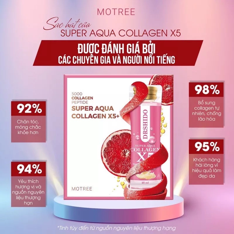 Nước uống Collagen X5 + Nước uống Collagen Yến sào Nhật bản - COLLAGEN X5 SUPER AQUA DR SHIDO CHÍNH HÃNG - BiBo Home