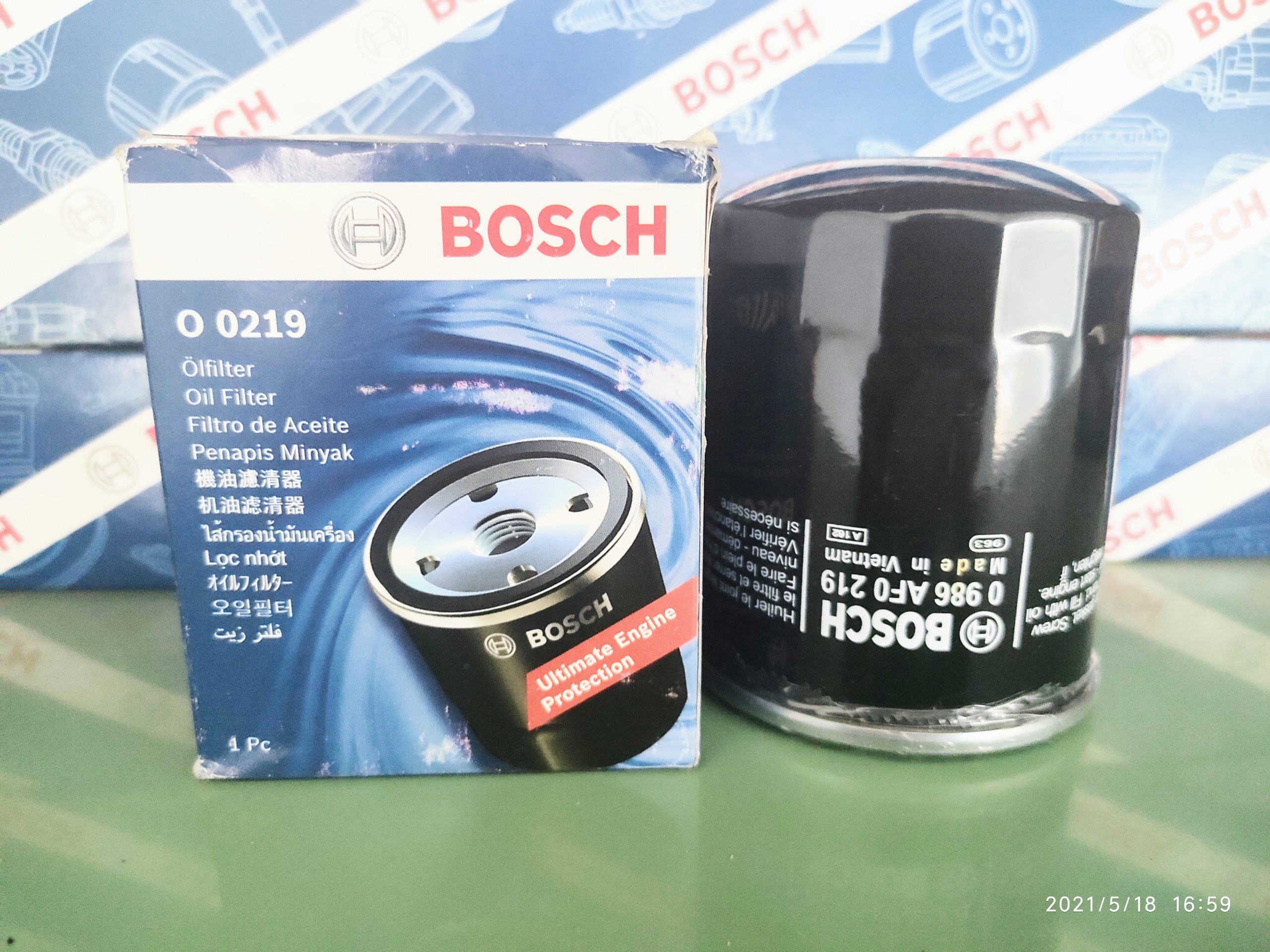Lọc Nhớt Bosch O0219 - Isuzu Mu-X, New D-Max