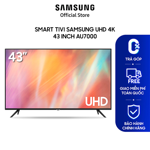 Smart tivi samsung uhd 4k 43 inch au7000