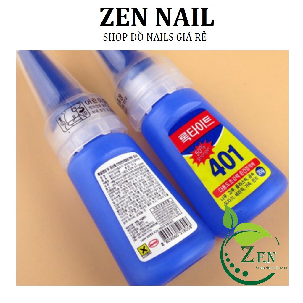Keo 401 dán móng nail - Keo dán đa năng Hàn Quốc loại tốt chuyên dụng cho dân làm móng