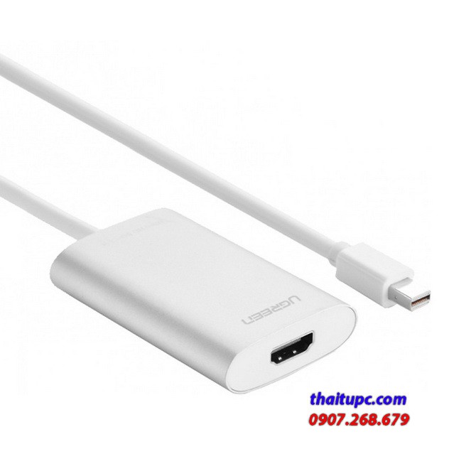 Cáp chuyển đổi mini displayport sang hdmi hỗ trợ 4k*2k cao cấp ugreen 10451 chính hãng.