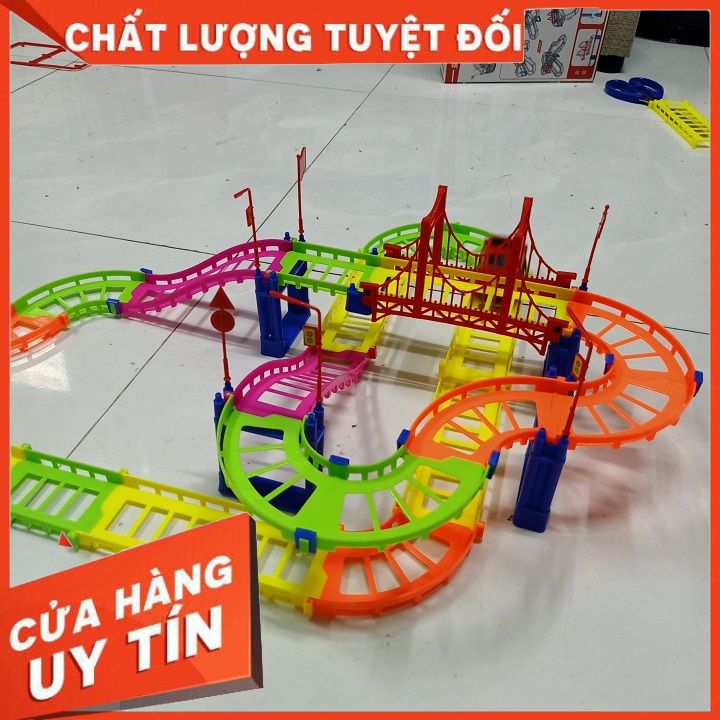 Bộ lắp ráp ray tàu lửa nhiều chi tiết
