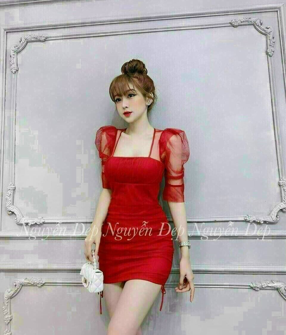 [Mới]Đầm Nữ Dự Tiệc Bodycon Tay Lỡ Sang Trọng Quyến Rũ Thời Trang HARI