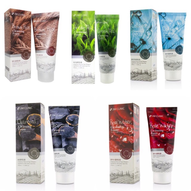 [HCM]Sữa Rửa Mặt 3W Clinic Cleansing Foam 100ml