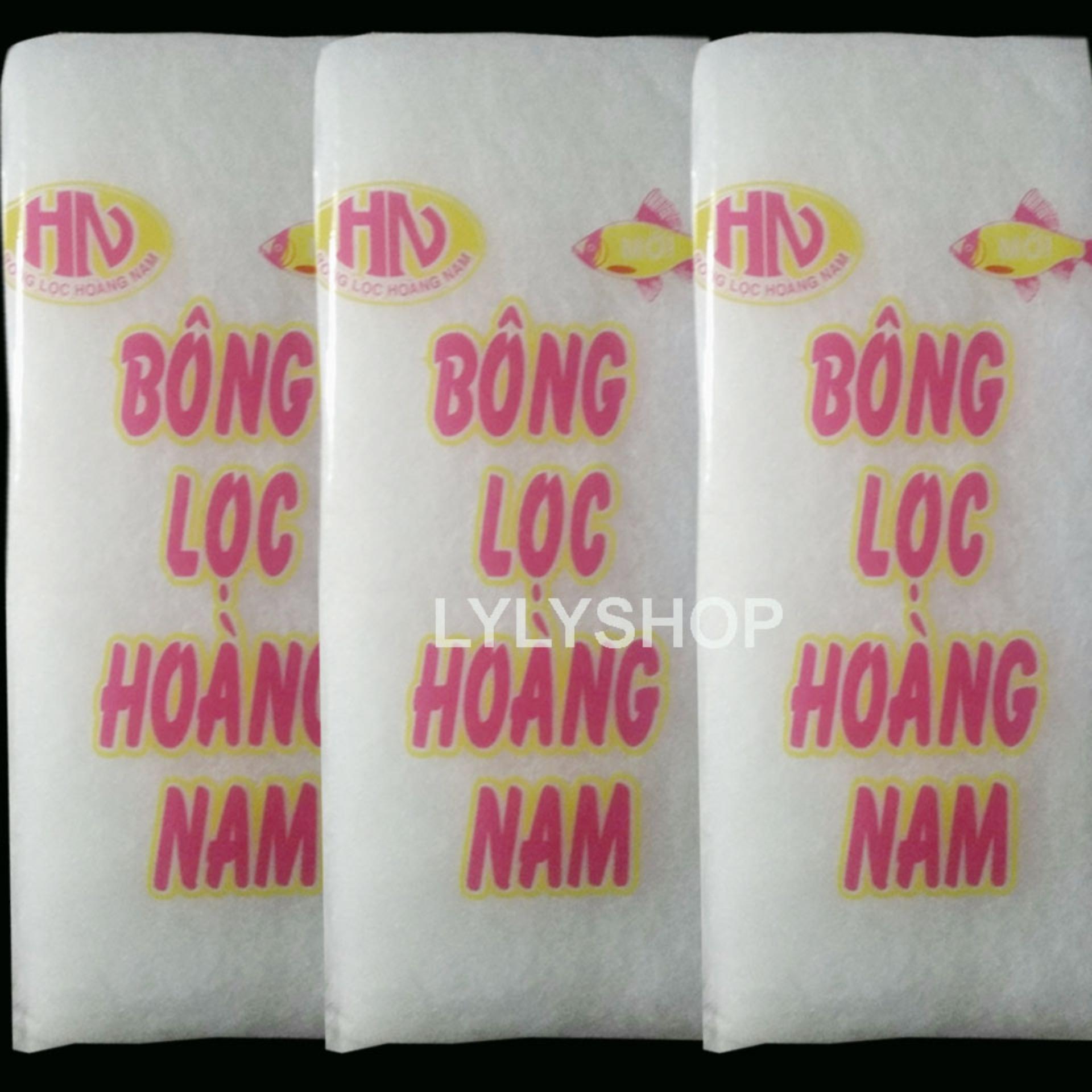 3 Bông lọc bể cá 30 x 13cm loại tốt, dùng kèm máy lọc bể cá -3bongloc