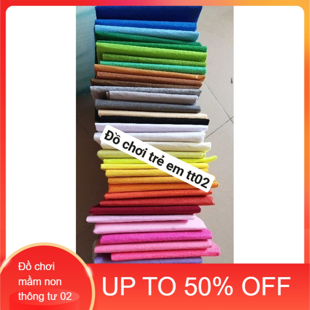 Vải dạ màu khổ90x90 cm