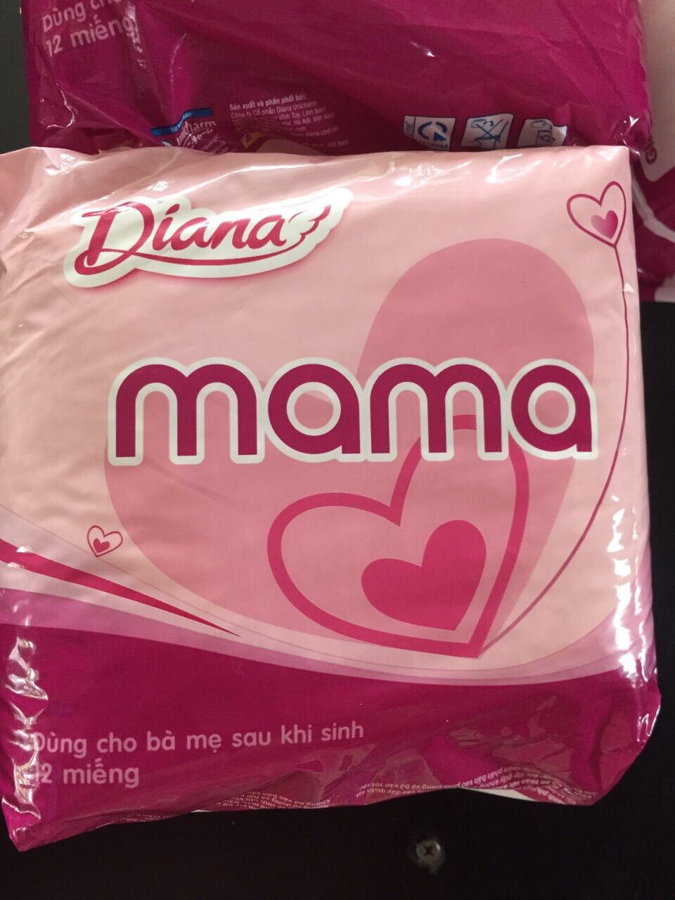 TpHCM - Combo 3 Gói Băng Vệ Sinh Diana Mama 12 miếng - HSD luôn mới