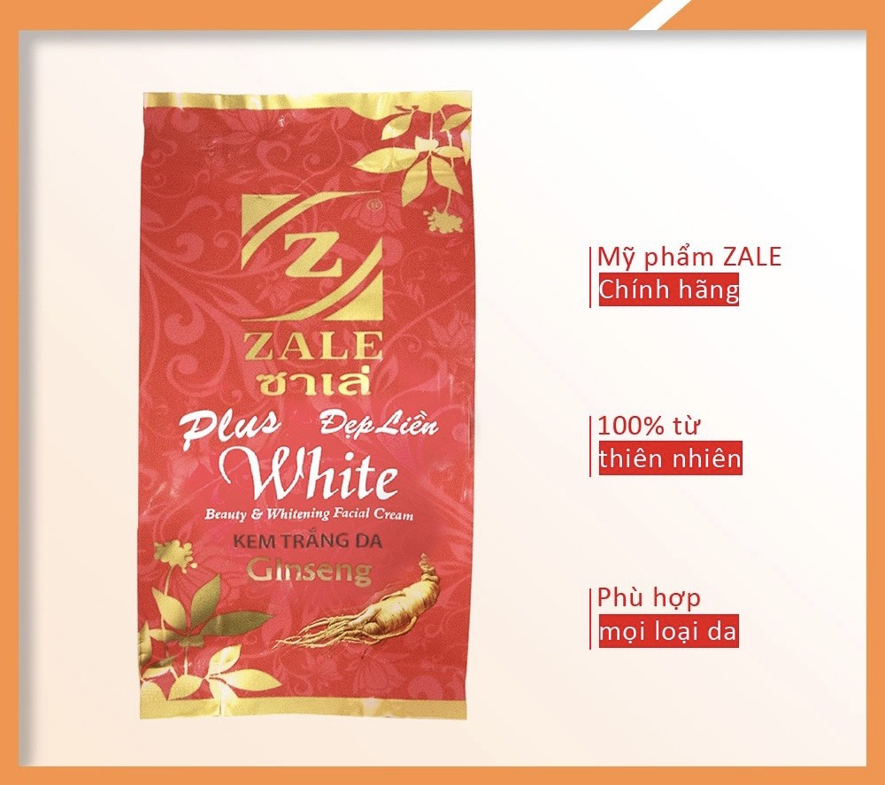 Kem dưỡng trắng da ZALE ĐỎ NHÂN SÂM (6g) : Combo 3 hủ tặng 1 hủ