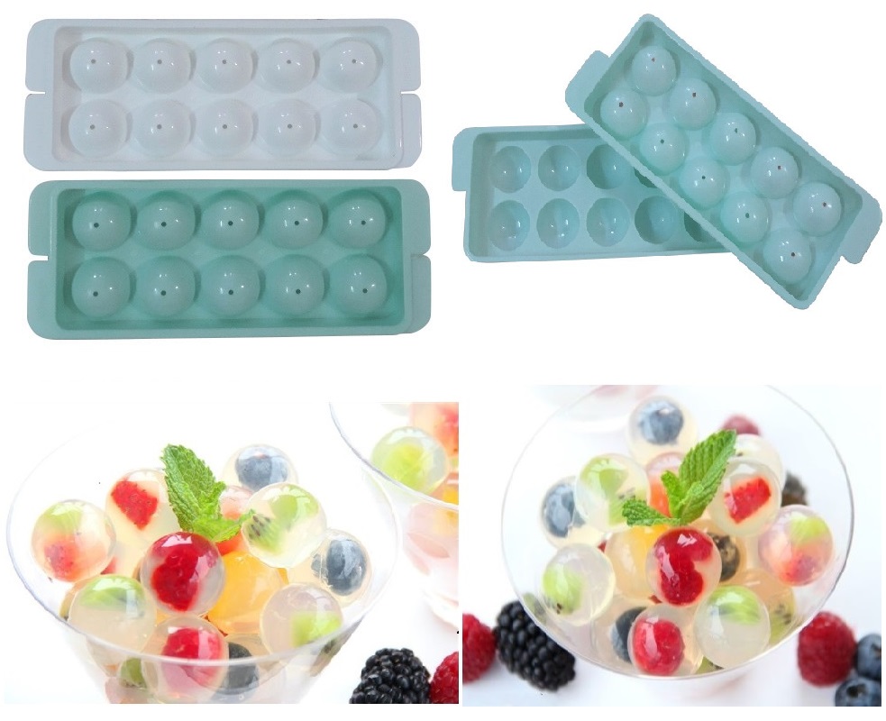 Khuôn Làm Thạch Hình Tròn 10 Viên Size Lớn