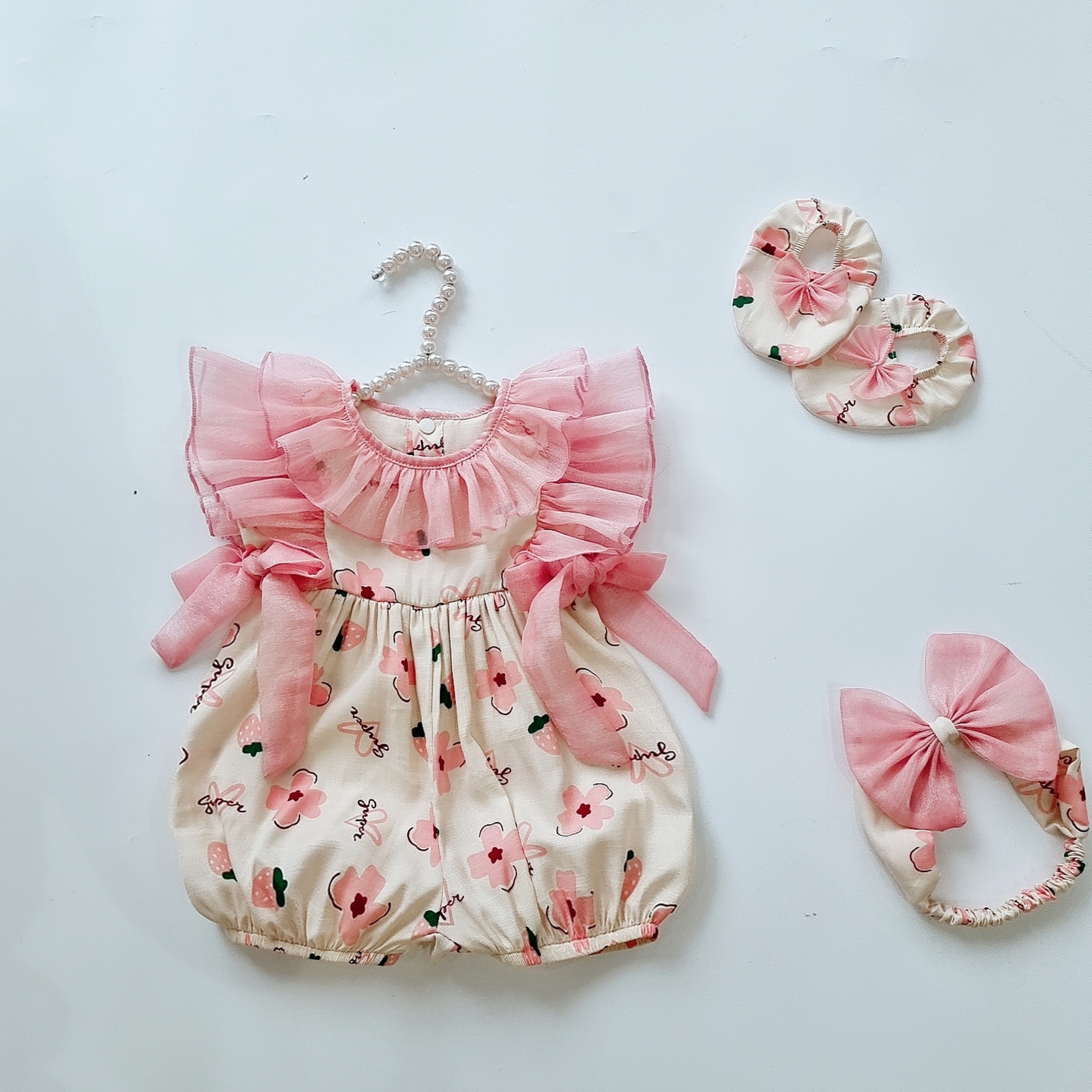 [ CÓ QUÀ TẶNG 💝 ] Body áo liền quần cho bé đầy tháng, thôi nôi