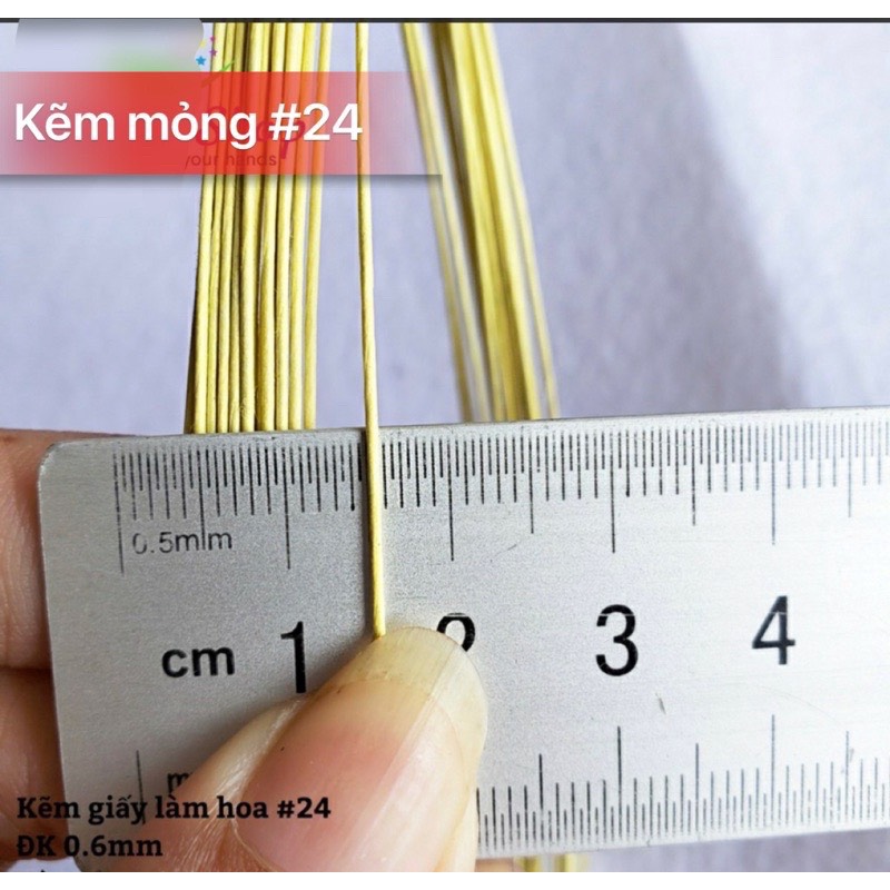 Kẽm giấy làm hoa 3 size --
