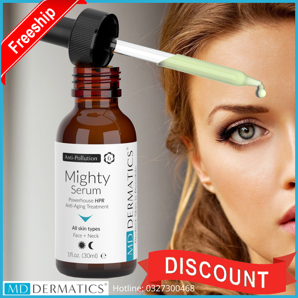 Mighty serum Hoạt chất trẻ hóa da chống lão hóa serum thế hệ mới. Mỹ phẩm MD Dermatics chính hãng phân phối bởi MDD Vietnam - Hsd mới 2026. Cam kết đổi trả sau 7 ngày