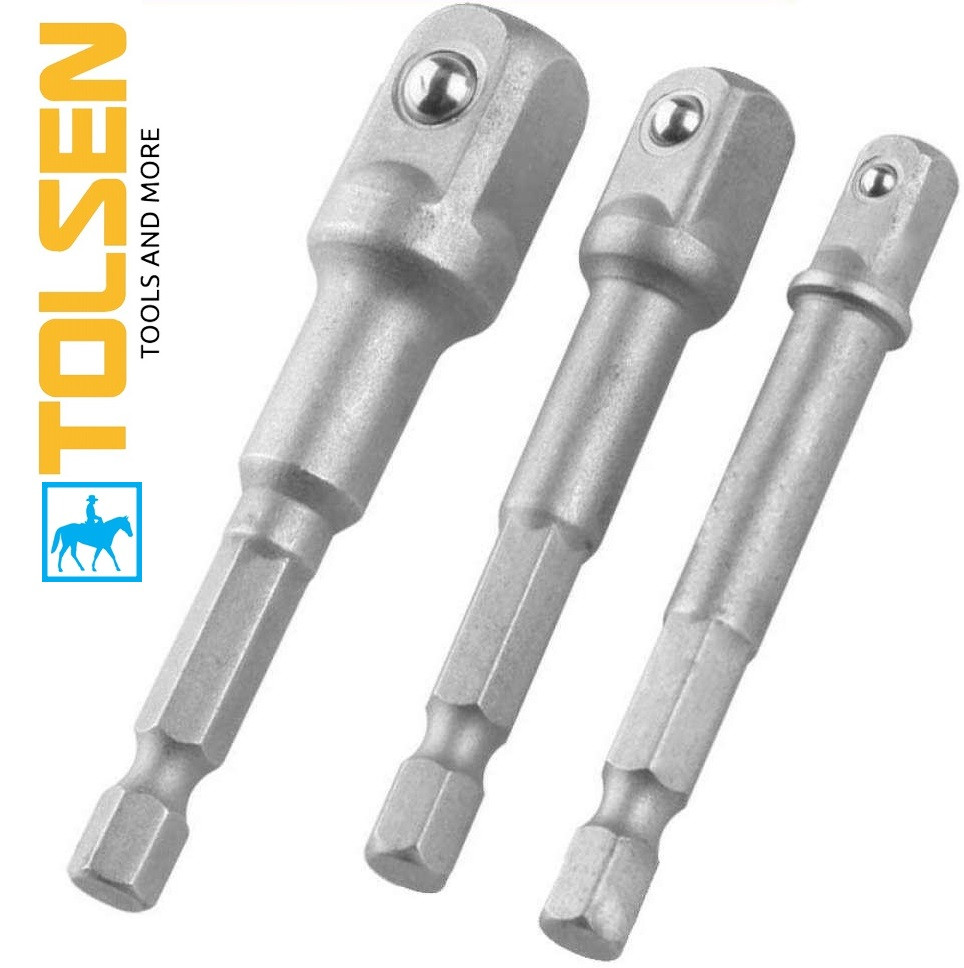 Bộ 3 mũi nối đầu típ máy khoan tolsen 77864