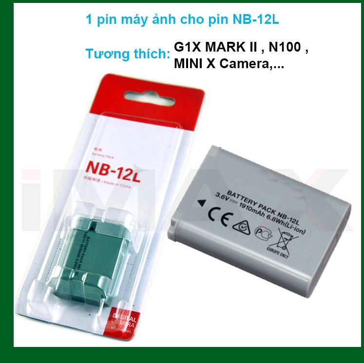 Pin thay thế pin máy ảnh NB-12L