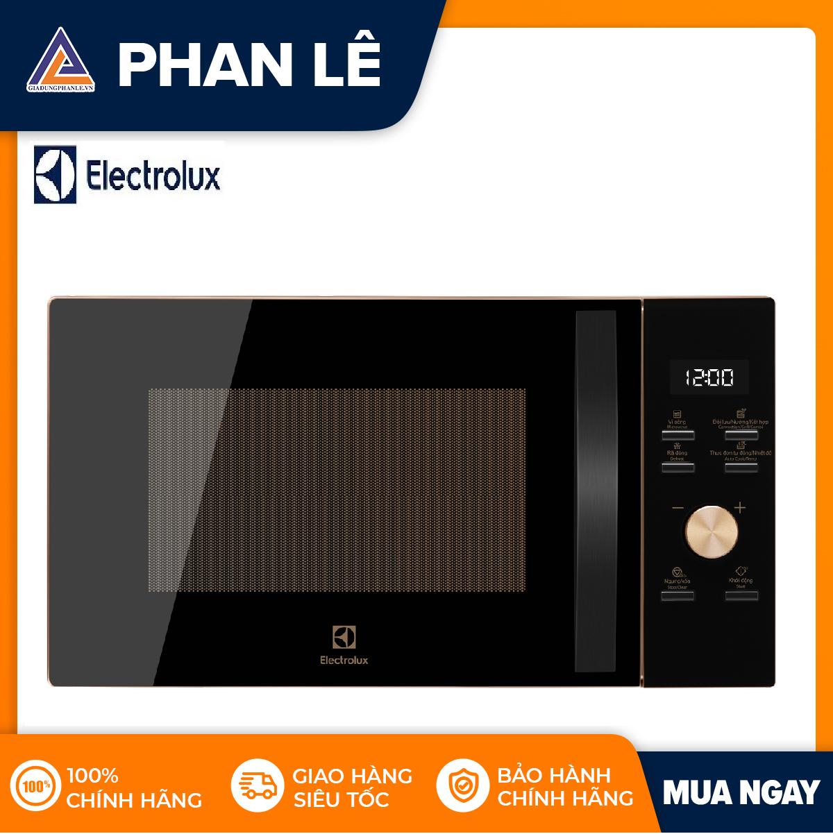 [Trả góp 0%]Lò vi sóng có nướng Electrolux EMC25D59EB