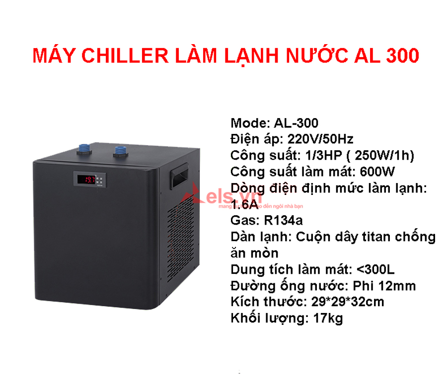 Máy Chiller làm lạnh nước, làm mát bể cá, máy khắc lase AL 300L