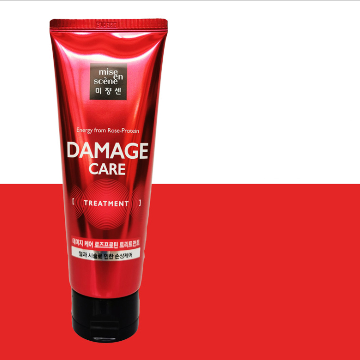 Dầu xả và ủ tóc hư tổn Mise En Scene Perfect Repair Treatment Pack 180ml -Đỏ dành tóc hư tổn nặng