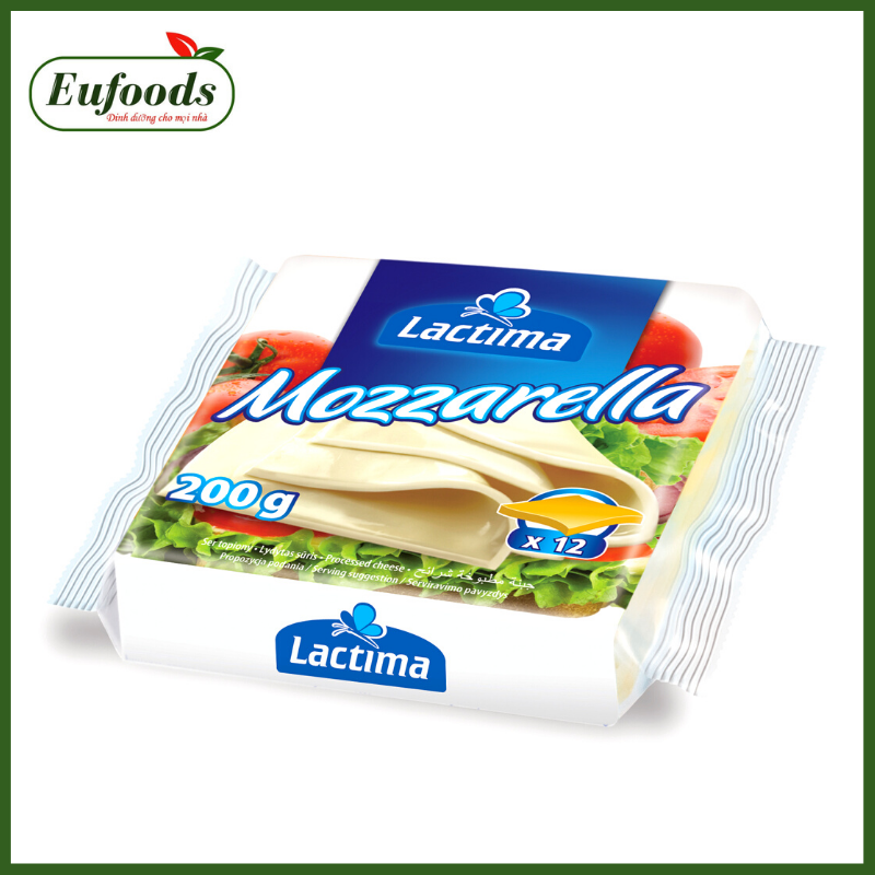 Phô mai lát lactima mozzarella ba lan 200g
