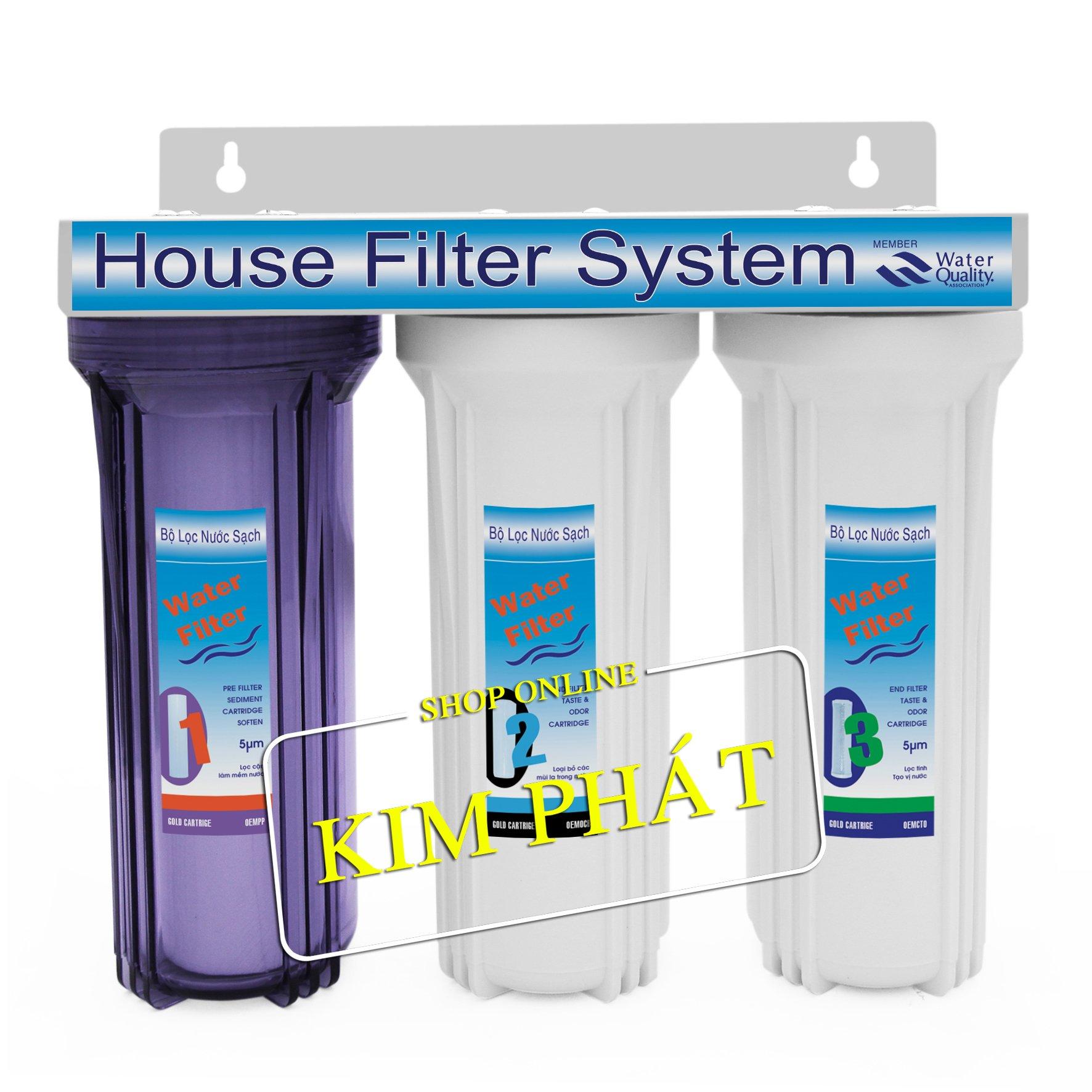 Bộ lọc nước sinh hoạt 3 cấp -3ttr