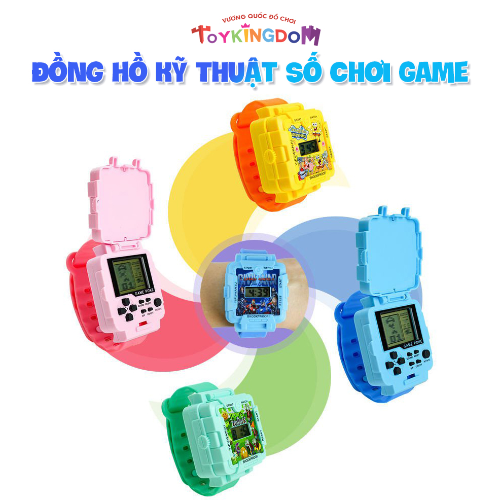 Đồng hồ đeo tay điện tử cho bé - Đồng hồ xem giờ tích hợp máy chơi game - 26 Trò chơi