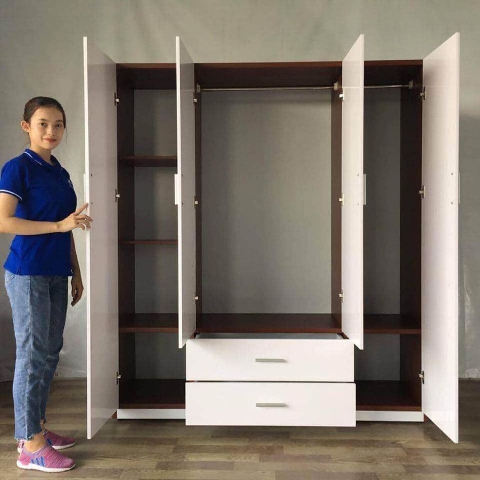 k ship tỉnh, chỉ ship to HCM, Bình Dương, Biên Hoà. Tủ 4 cánh 1m8x1m65 tủ nhựa đài loan, tủ quần áo người lớn, tủ nhựa, tủ đựng quần áo, nội thất phòng ngủ