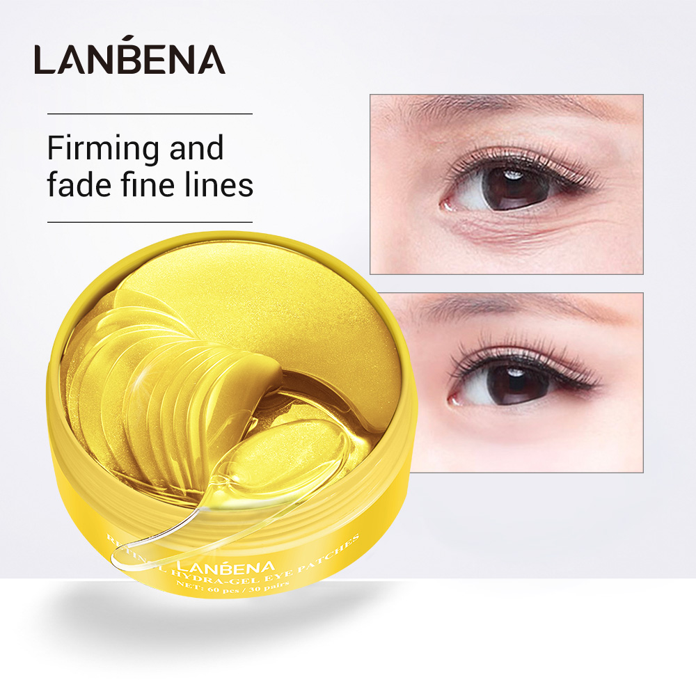 LANBENA Set 60 mặt nạ mắt collagen dưỡng ẩm chống lão hoá chăm sóc da quanh mắt